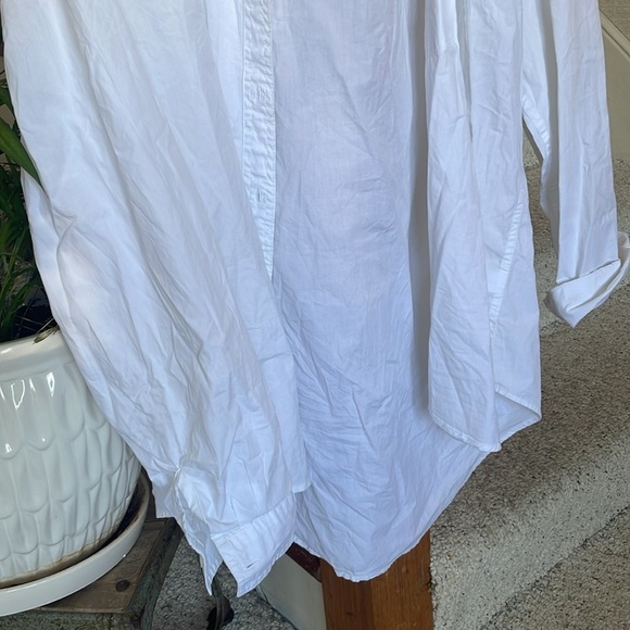 NWT Aeropostale Relaxed Poplin Shirt White Large - Picture 7 of 10